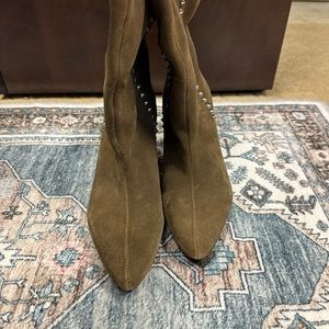 Zara Suede Leather Boots Size 39